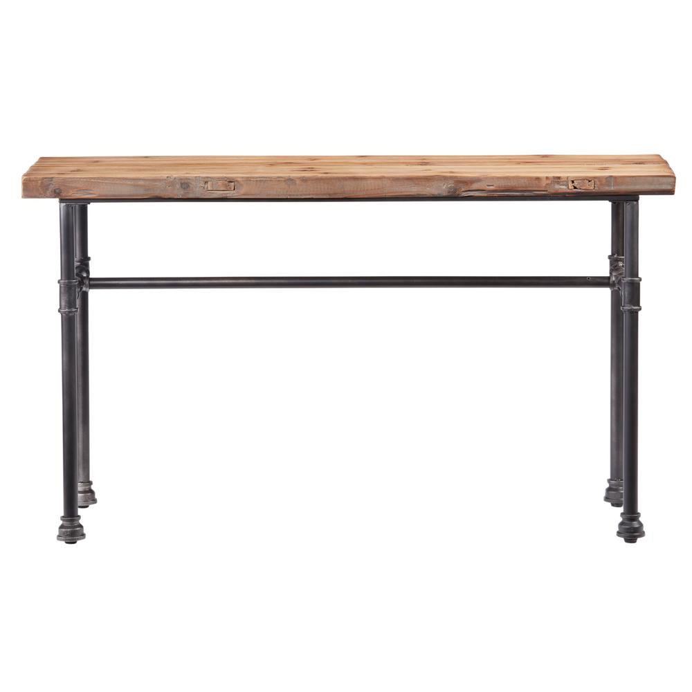 Lewis Bronze With Metal Top Console Table