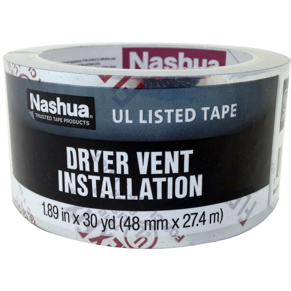 Nashua Tape 1.89 in. x 30 yd. Dryer Vent Installation Tape1390801 The Home Depot