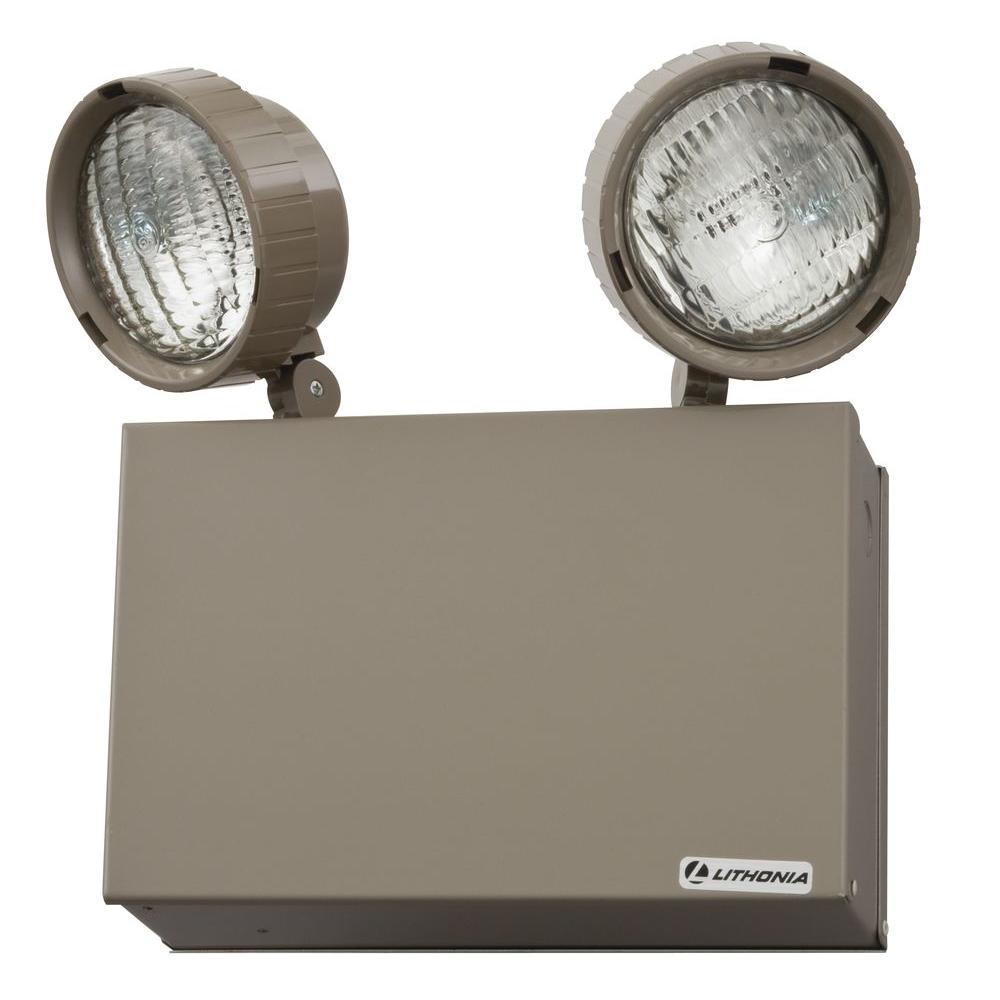 Chrome Lithonia Lighting Commercial The 36 Watt Steel Emergency Lighting Unit