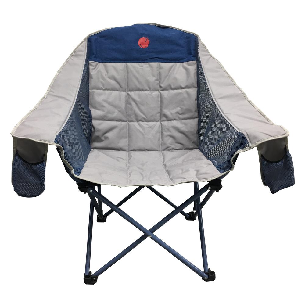 Moonphase 300 Lbs Capacity Oversized Padded Mesh Relaxed Reclined Comfy Camp Chair