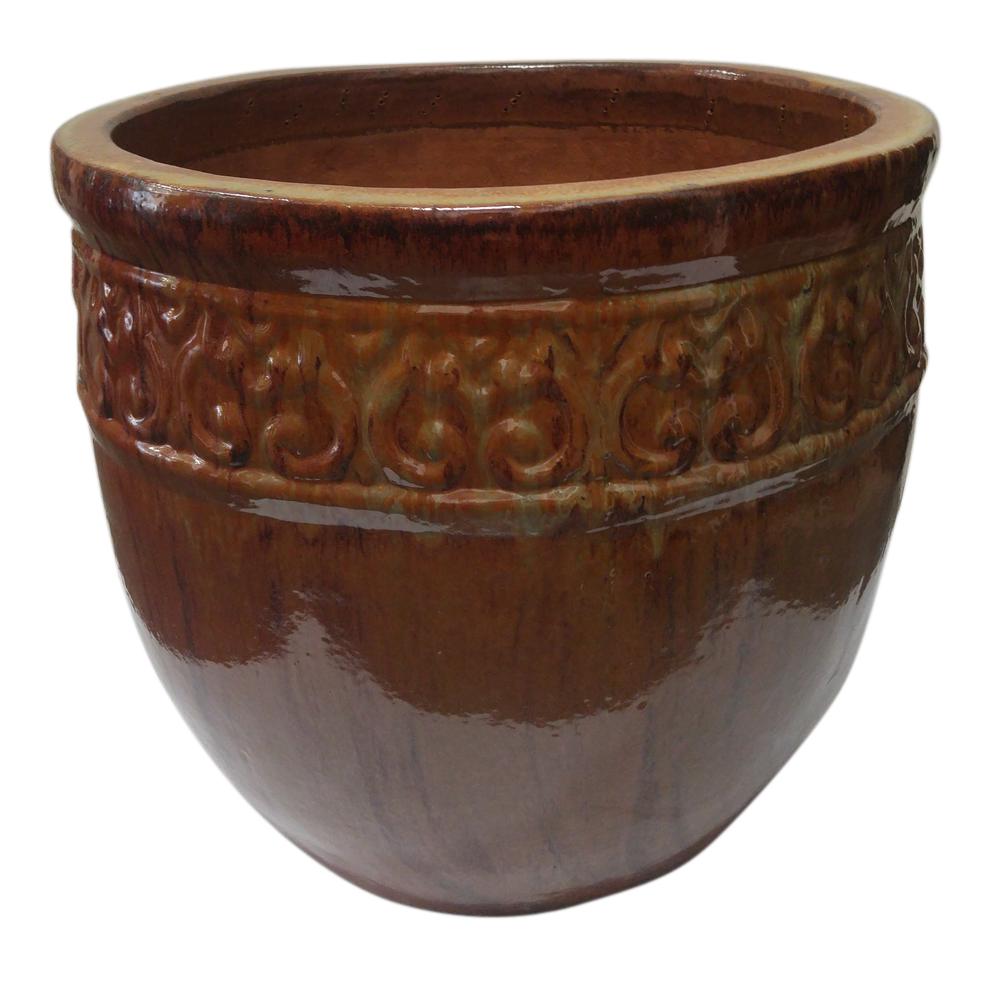The Hip Gardener Premium X Large Ceramic Planter 09022 The Home Depot