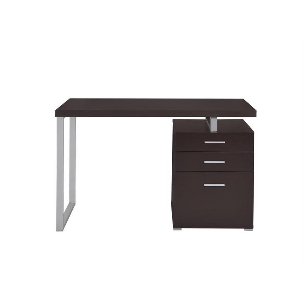 Coaster Office Desk With File Drawer And Reversible Set Up