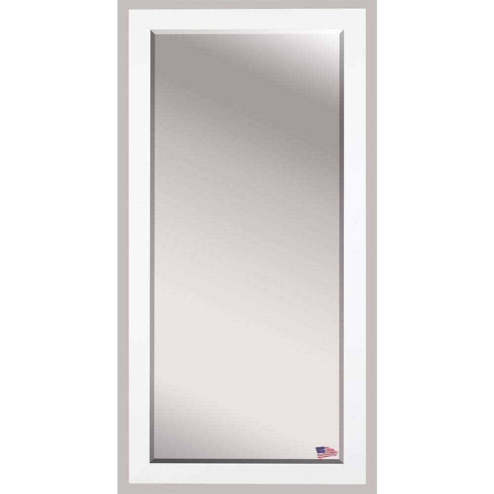 Unbranded 32 in. x 65.5 in. French Victorian White Beveled Full Body