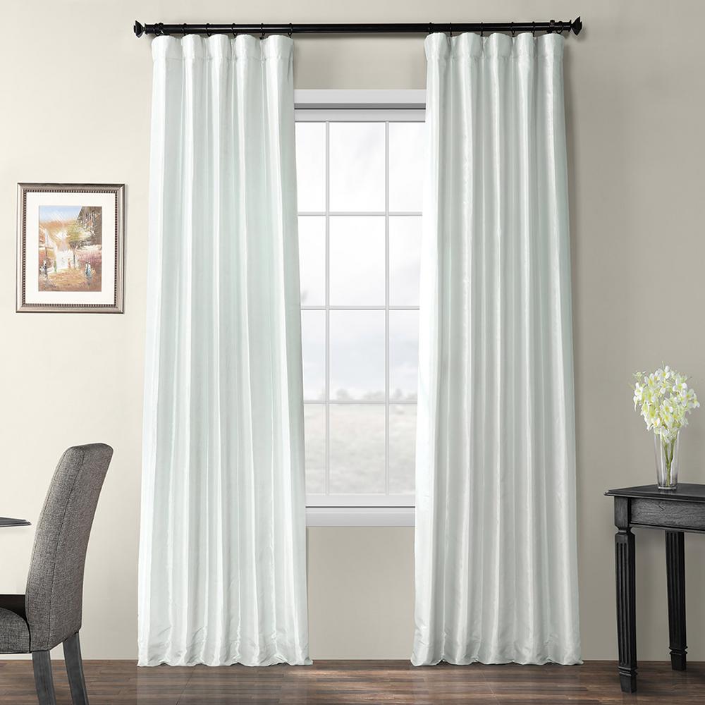 Exclusive Fabrics Furnishings Pearl Grey Gray Blackout Faux Silk