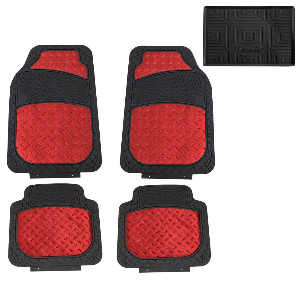 Red Rubber Floor Mats For Cars Carpet Vidalondon