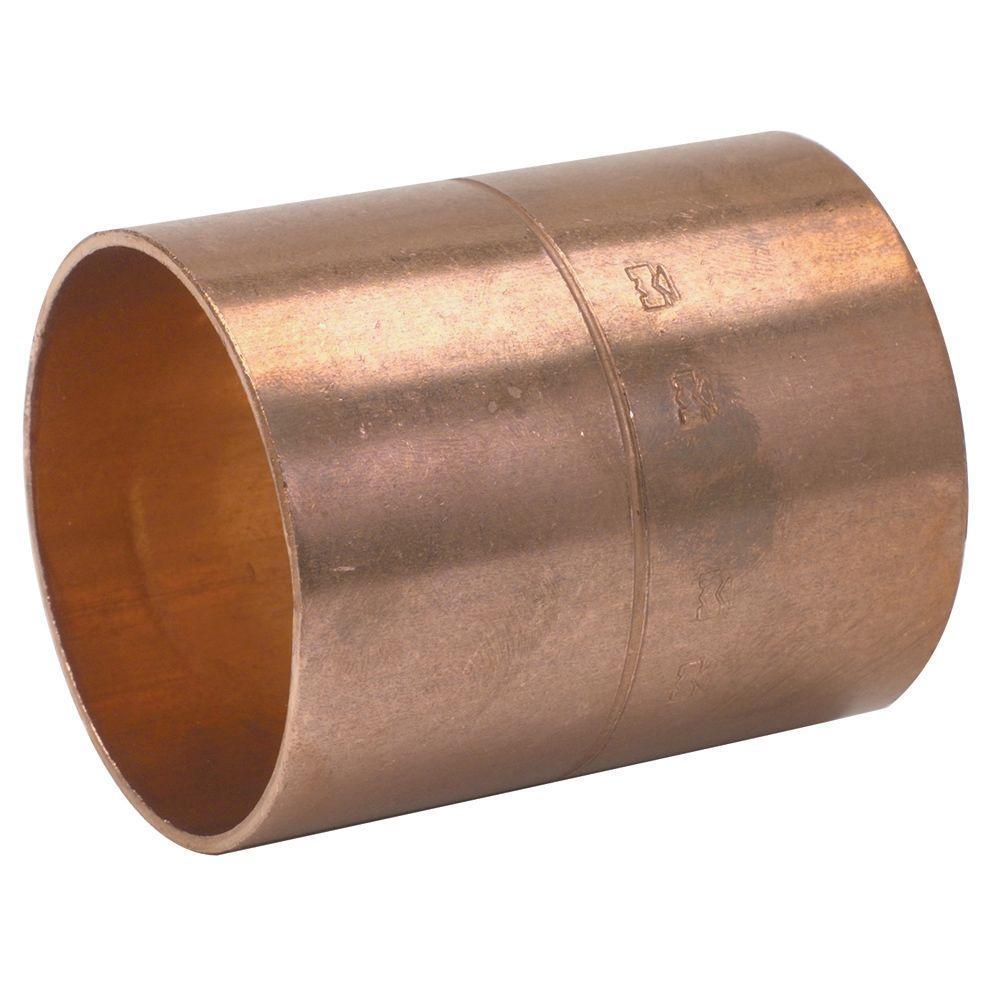 Mueller Streamline 3/4 in. Copper Pressure C x C Coupling with Rolled Stop (25Pack)W 01034P25