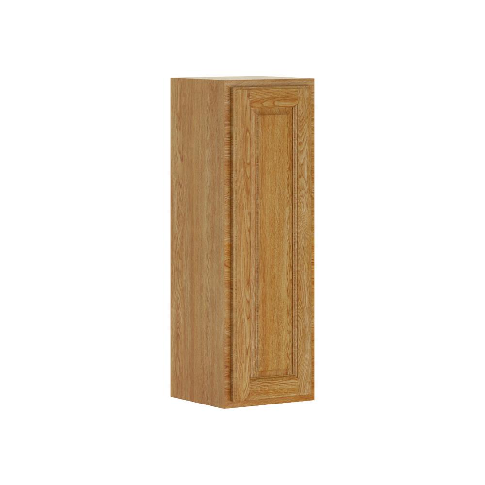 Hampton Bay Madison Embled 30x18x12 In Flex Wall Cabinet Wall Cabinet In Medium Oak