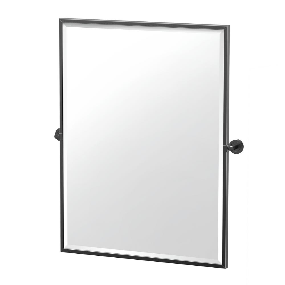 Latitude Ii 27 63 In X 32 5 Framed Rectangle Mirror Matte Black