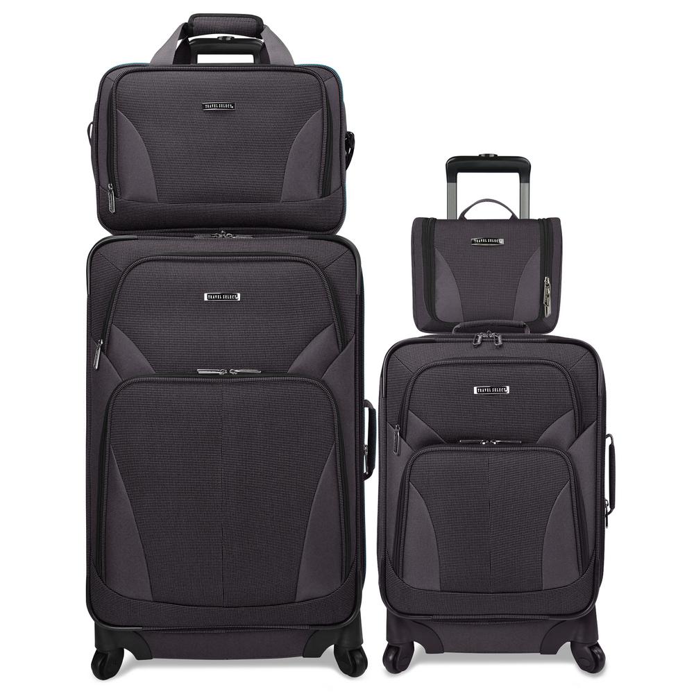 UPC 694396086160 product image for 4-Piece Spinner Grey Luggage Set | upcitemdb.com