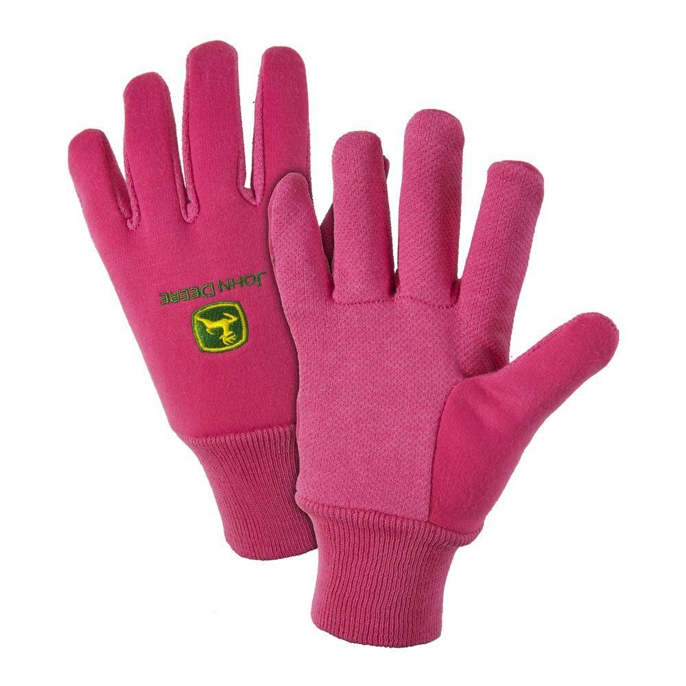 John Deere Cotton Jersey Ladies Large LightDuty Grip GlovesJD00003/W