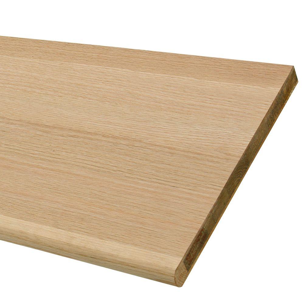 Stair Parts 11 1 2 In X 36 Red Oak Engineered Plain Tread