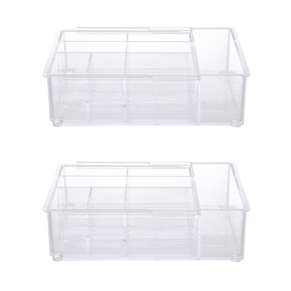 Kenney Expandable Drawer Organizer Tray 8 Compartments In Clear