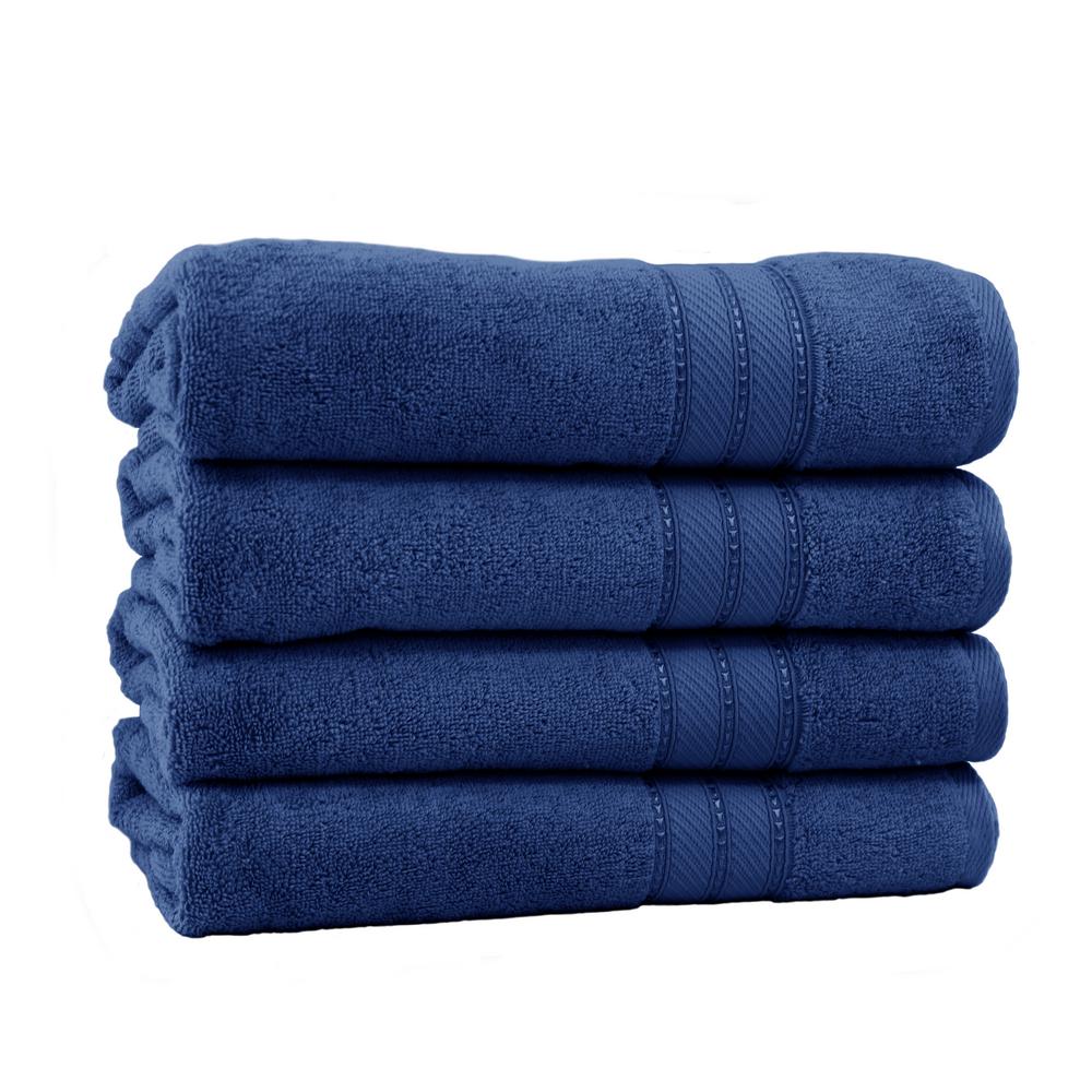 navy blue bath sheets