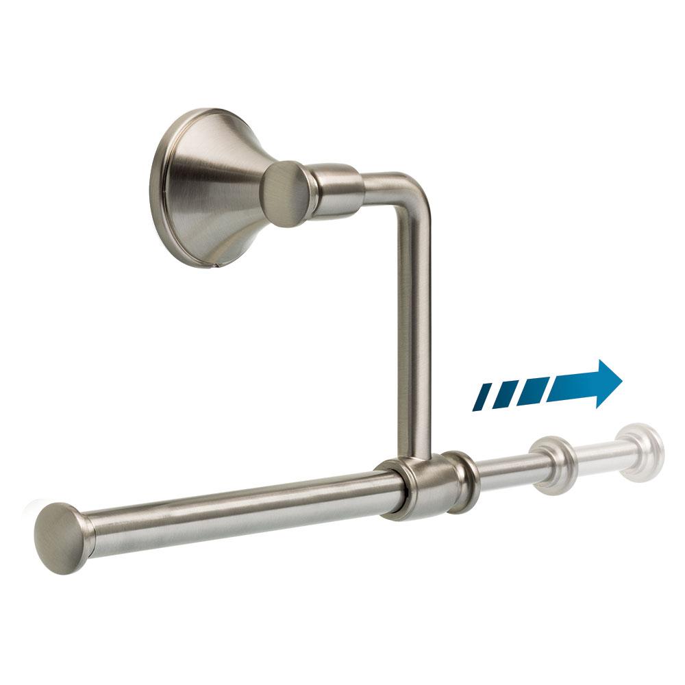 Nickel Bath Accessories The Home Depot Accolade Expandable Hand Towel Bar In Spotshield Brushed Nickel