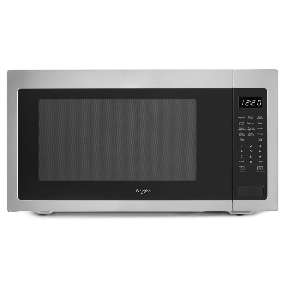 Whirlpool 2 Cu Ft Countertop Microwave In Fingerprint Resistant This Microwave Whirlpool