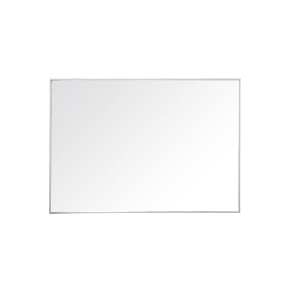 Home Decorators Collection 24 in. W x 35 in. L Framed Fog Free Wall Mirror in Silver81159 The
