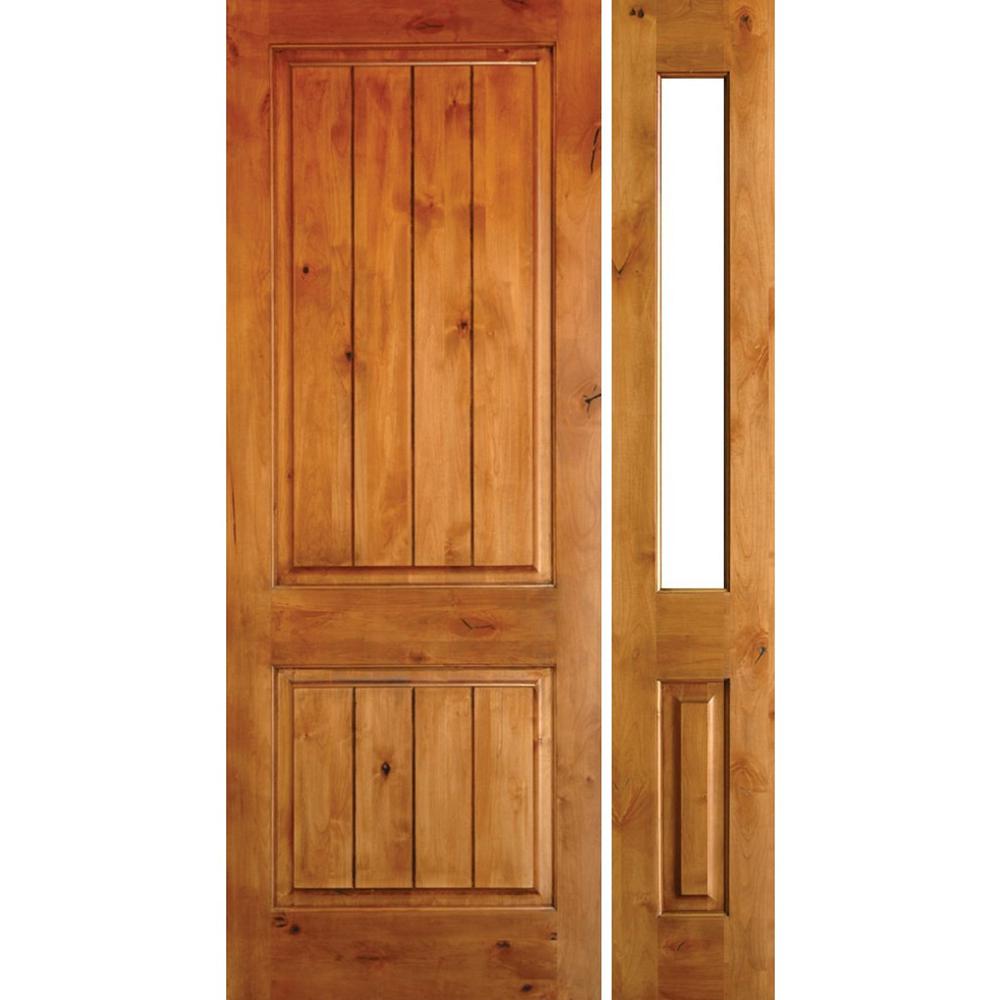 krosswood doors 48 in. x 96 in. mediterranean knotty alder