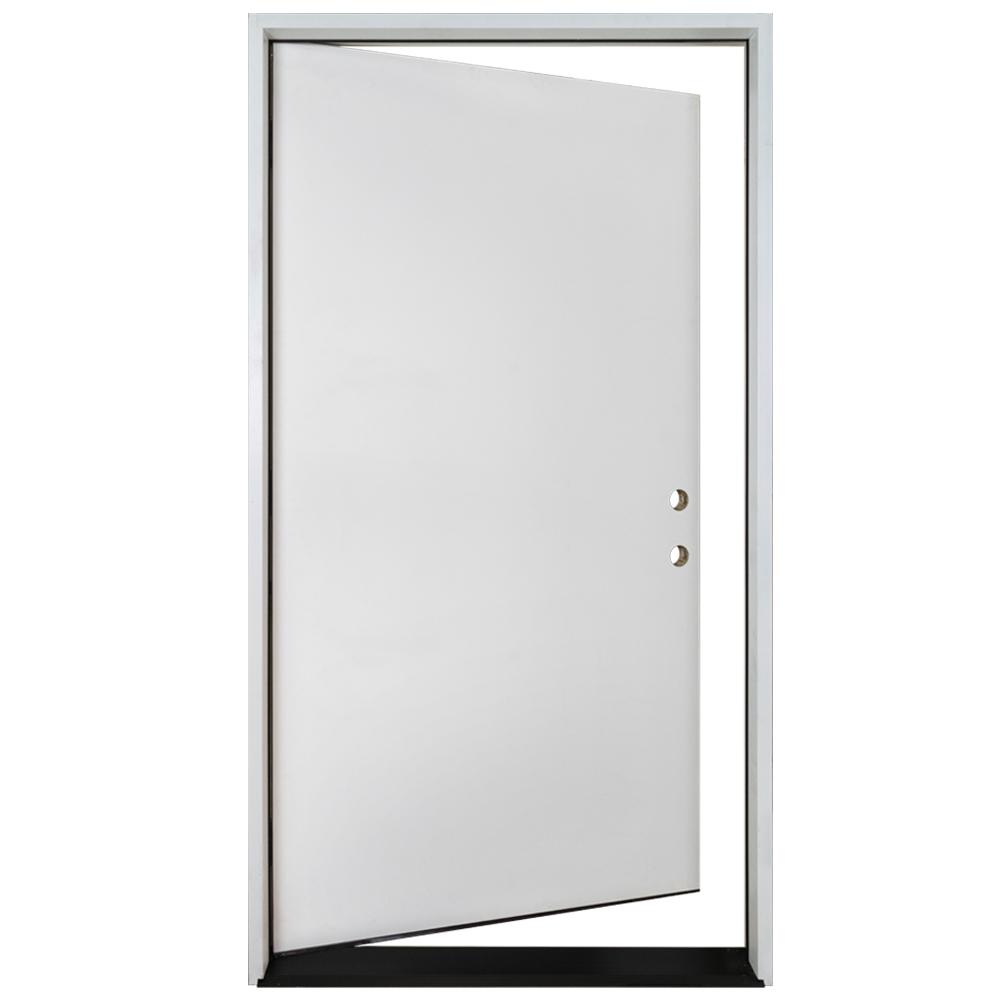Flush Fiberglass Exterior Door Slab Glass Door Ideas