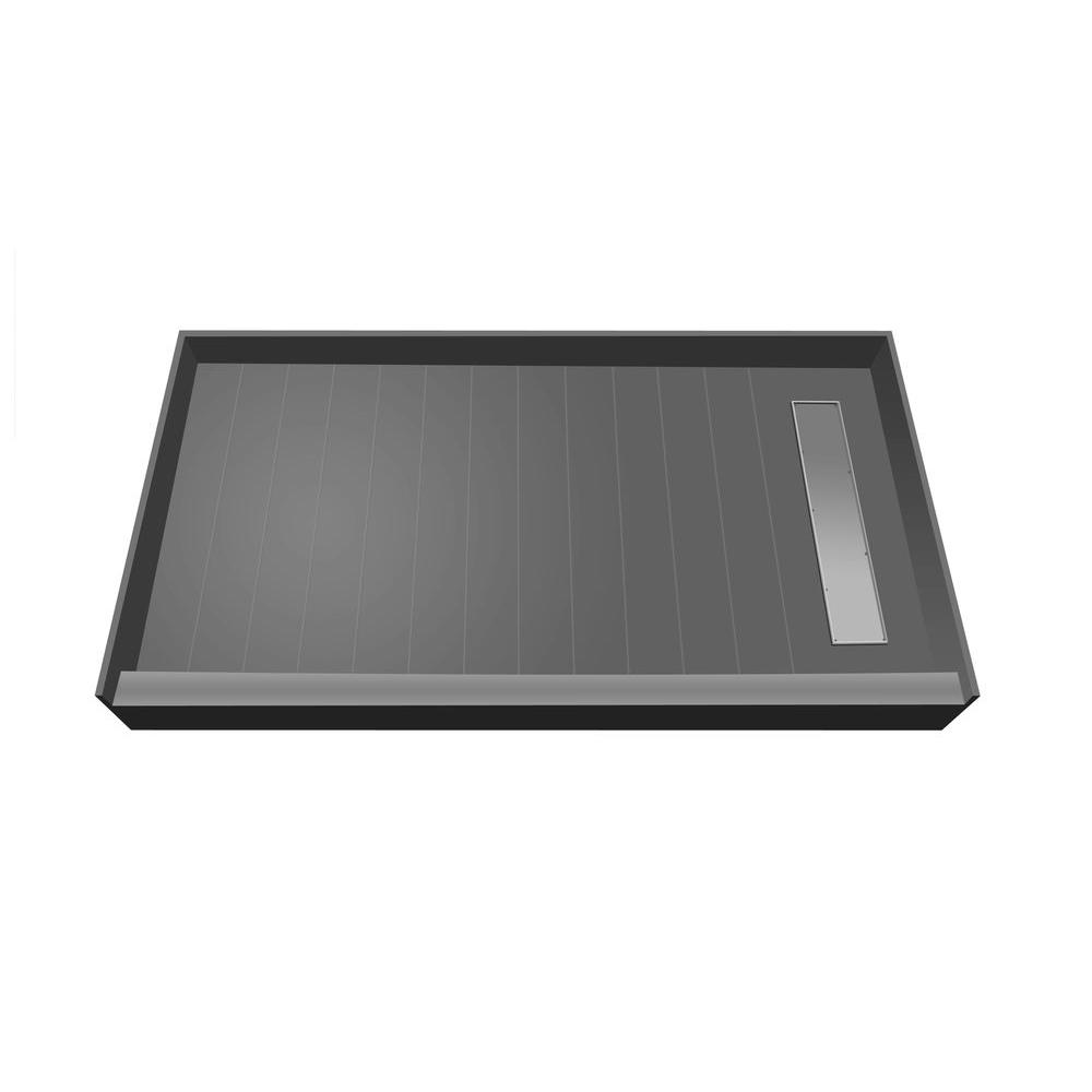 Tile Redi 34 In X 48 Single Threshold Shower Base With Center Single Threshold Shower Base With Right