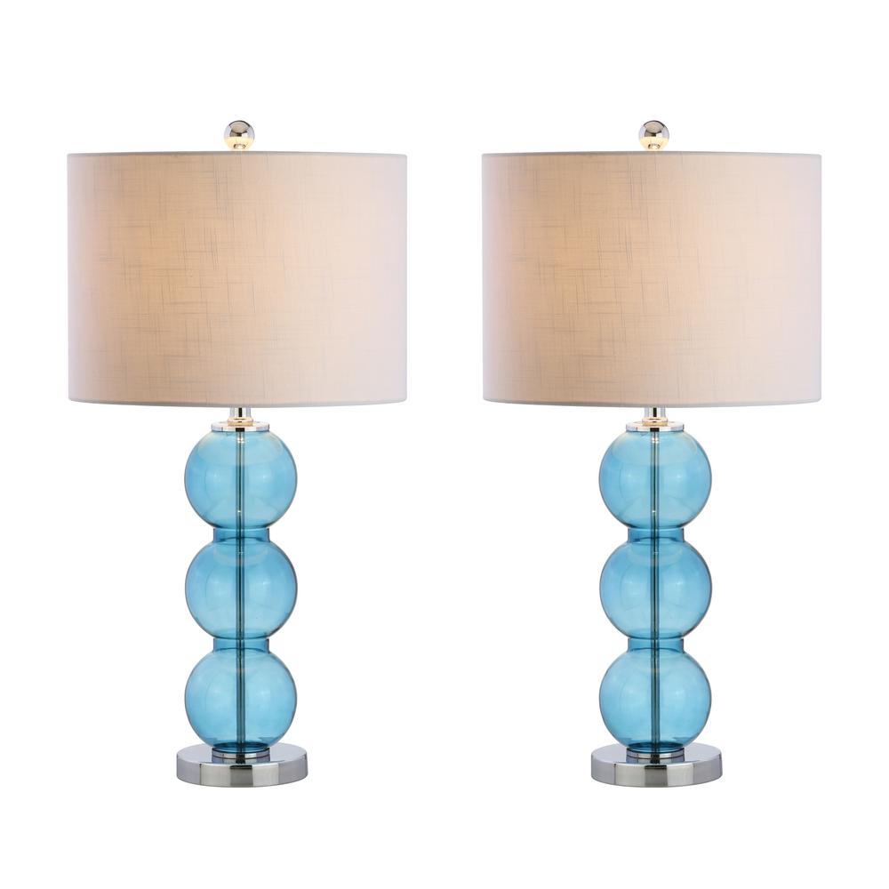 blue table lamps set of 2