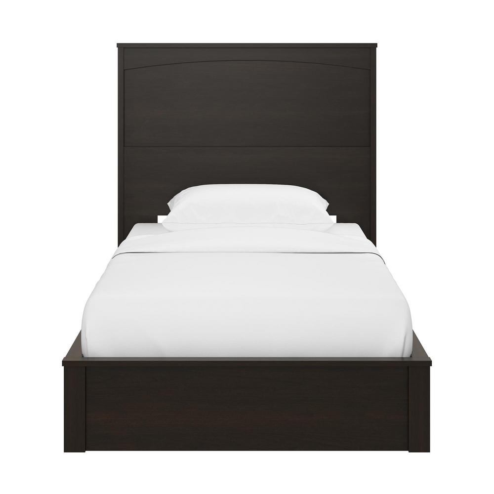 Ameriwood Home Crescent Point Espresso Twin Sized Bed And