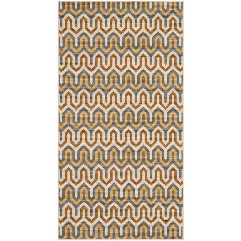 Safavieh Hampton Brown/Camel 4 ft. x 6 ft. Indoor/Outdoor Area RugHAM516AB4 The Home Depot