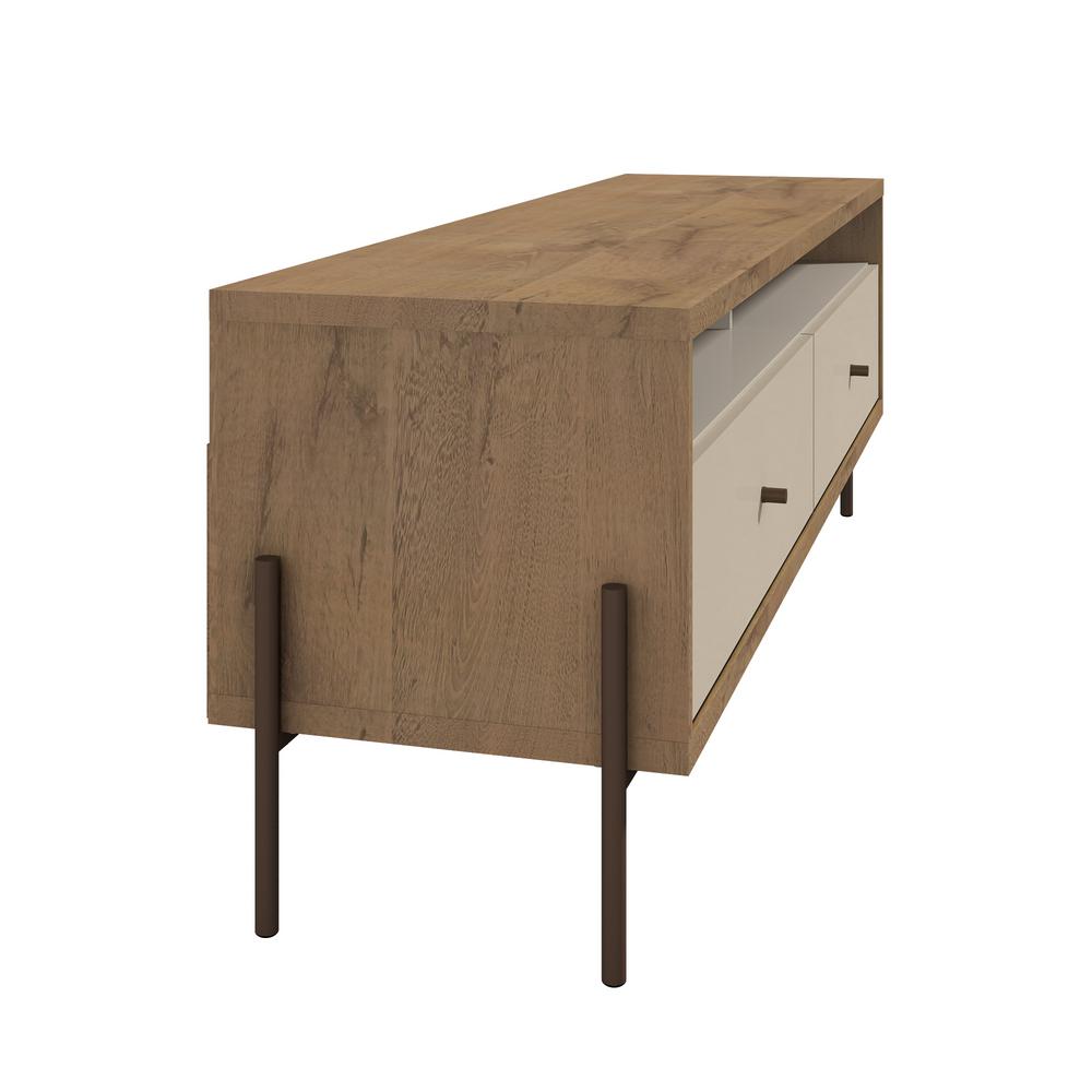 Manhattan Comfort Joy 59 In Off White Tv Stand With 2 Full