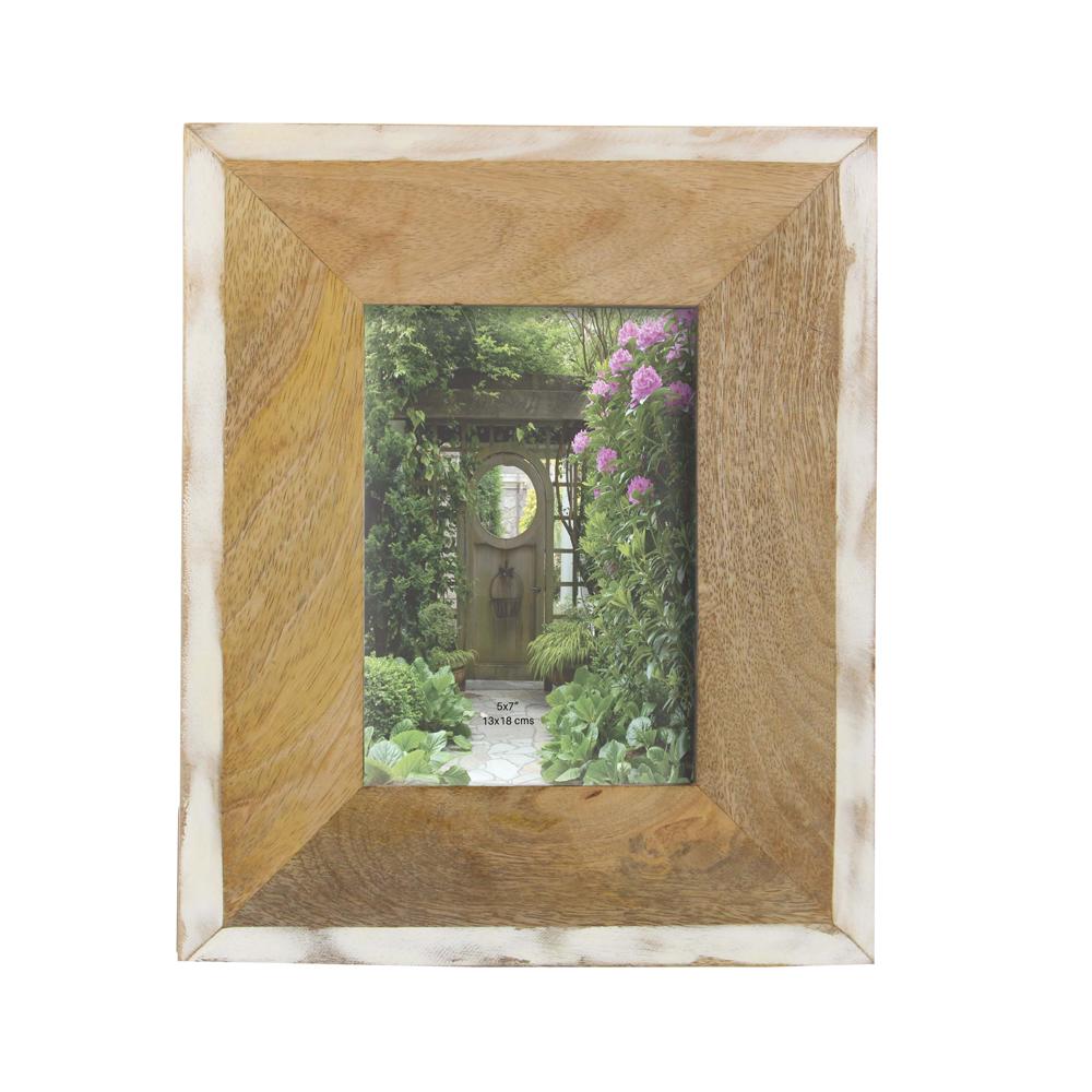 Litton Lane 1 Opening 9 In X 11 Light Brown Wooden Picture