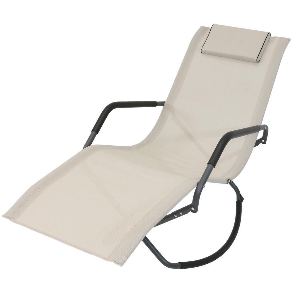 Sunnydaze Decor Beige Folding Rocker Sling Outdoor Lounge Chair With Pillow Pl 687 The Home Depot - Outdoor Folding Rocker Chairs Sunnydaze Decor Beige Folding Rocker Sling Outdoor Lounge Chair With Pillow Pl 687 The Home Depot - Outdoor Folding Rocker Chairs