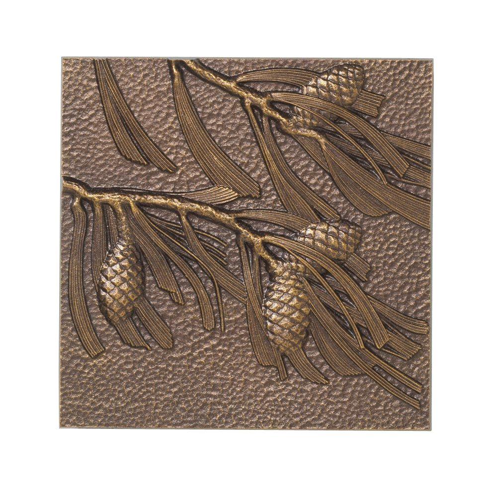 Whitehall Products 8 in. Pinecone Aluminum Wall Decor10245 The Home