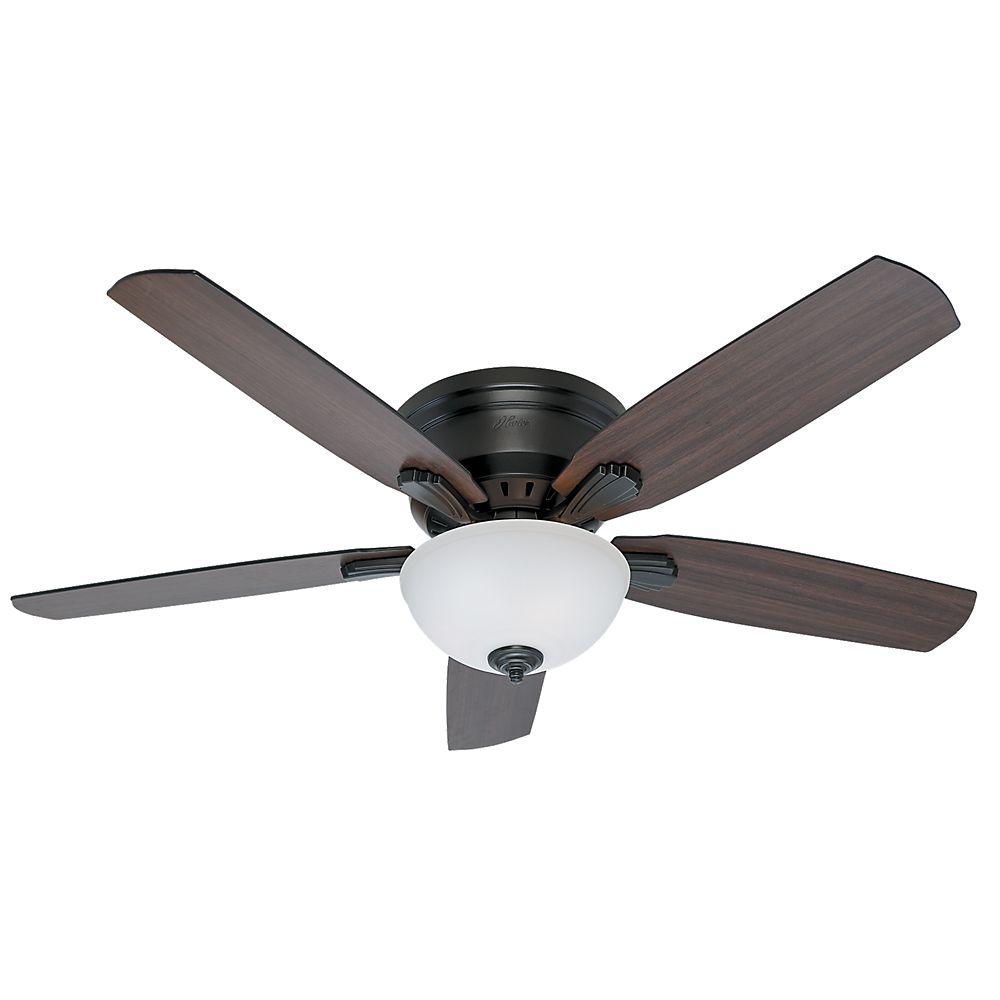 Hunter Hazelwood 52 in. Indoor Roman Bronze Ceiling Fan59539 The
