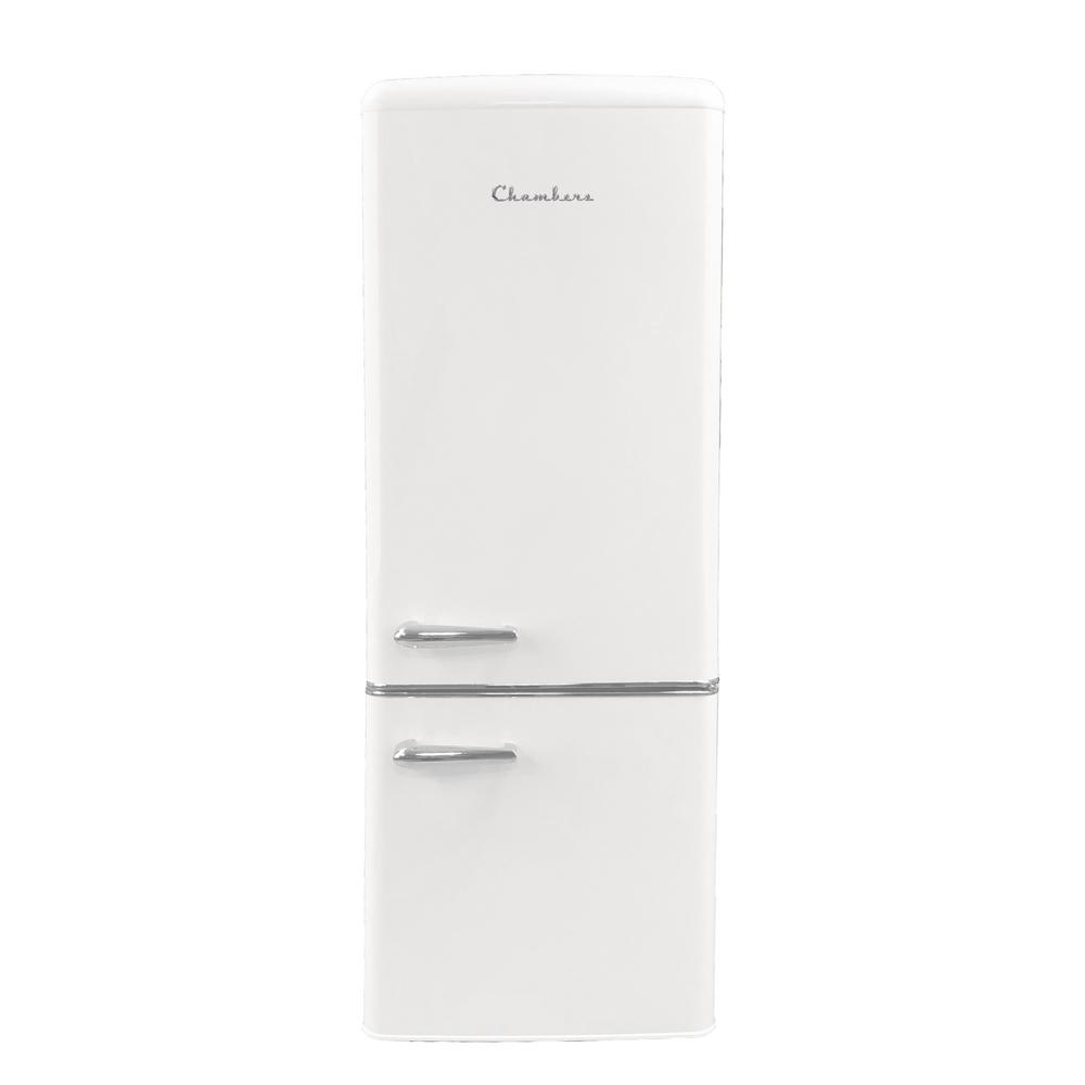 Chambers 22 in. 7 cu. ft. Bottom Freezer Refrigerator in Frost White, Counter Depth