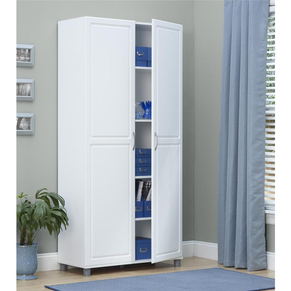 Systembuild Trailwinds White Storage Cabinet Hd55936 The Home Depot