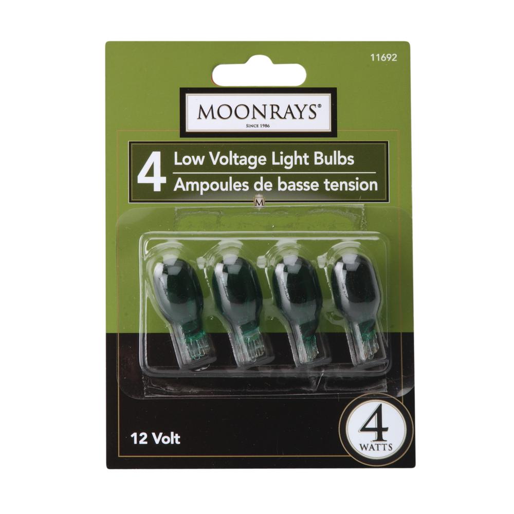 Outdoor Landscaping Light Bulbs The Home Depot 4 Watt Green Glass T5 Wedge Base Incandescent Replacement Light Bulb Pack