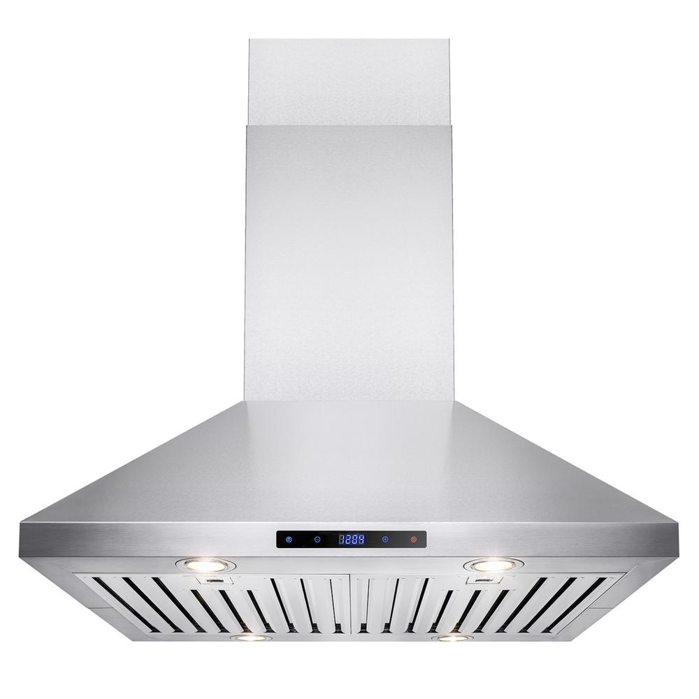 Winflo 30 in. Convertible Island Range Hood in Stainless Steel with ...