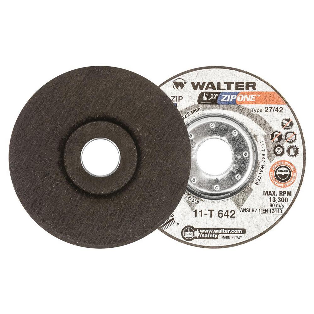 WALTER SURFACE TECHNOLOGIES Zip ONE 4.5 in. x 7/8 in. Arbor x 1/32 in ...