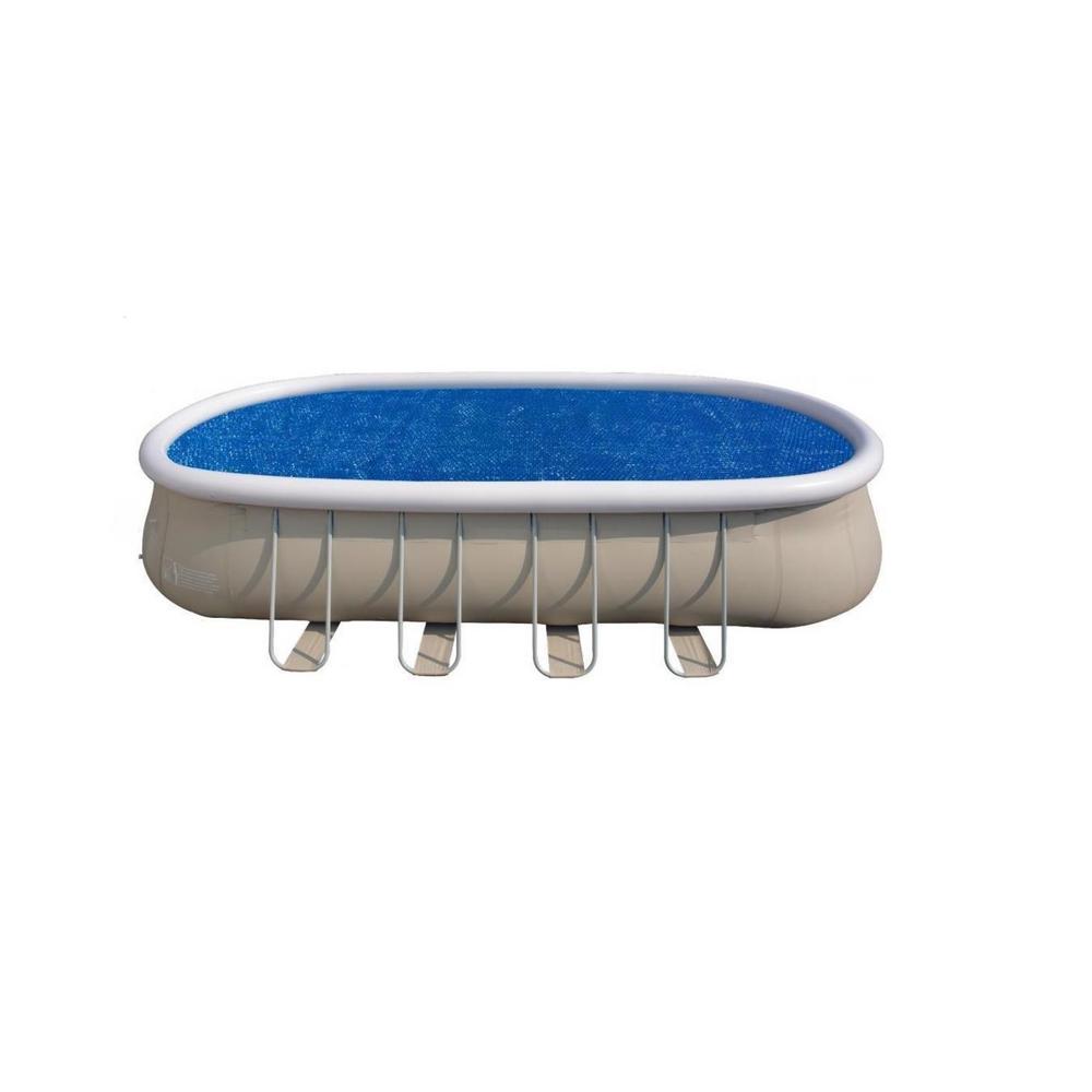 Pool Central 22 ft. Floating Solar Cover for Steel Frame Swimming Pool32588806 The Home Depot