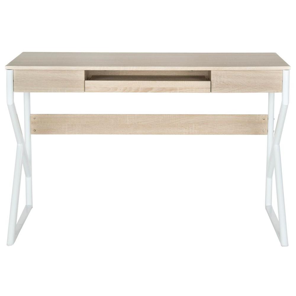 Safavieh Bryant Natural Desk With Keyboard Tray Fox2202a