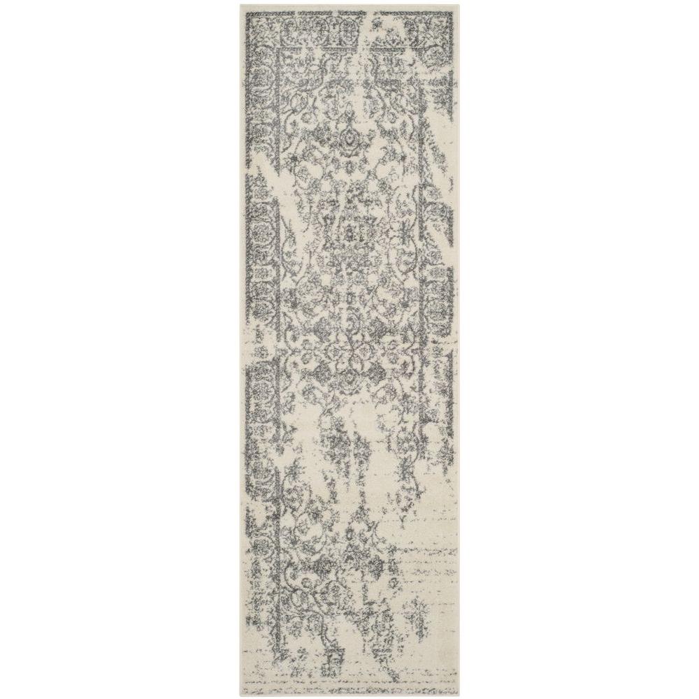 Safavieh Adirondack Ivory/Silver 3 Ft. X 20 Ft. Runner Rug-ADR101B-220 ...