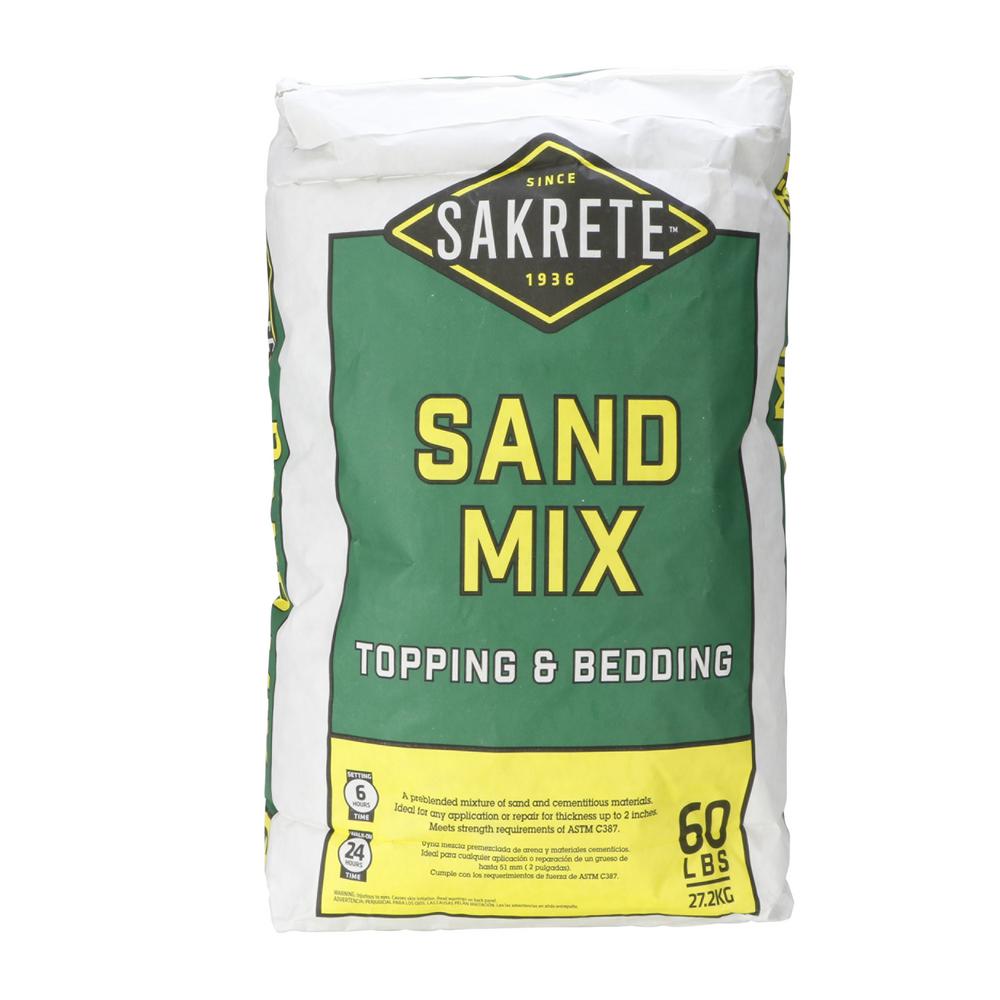 Quikrete Sand Topping Mix Coverage Chart