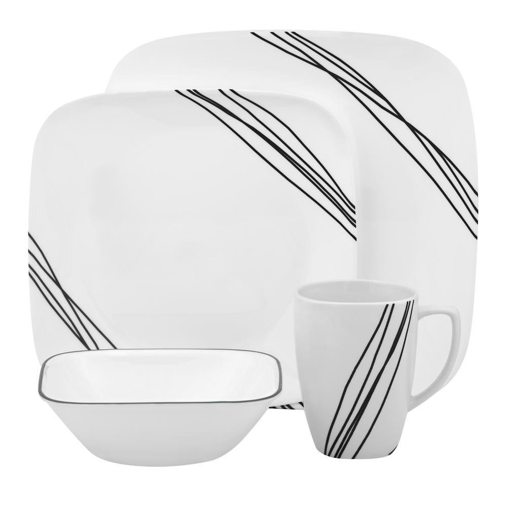 corelle vitrelle square plates