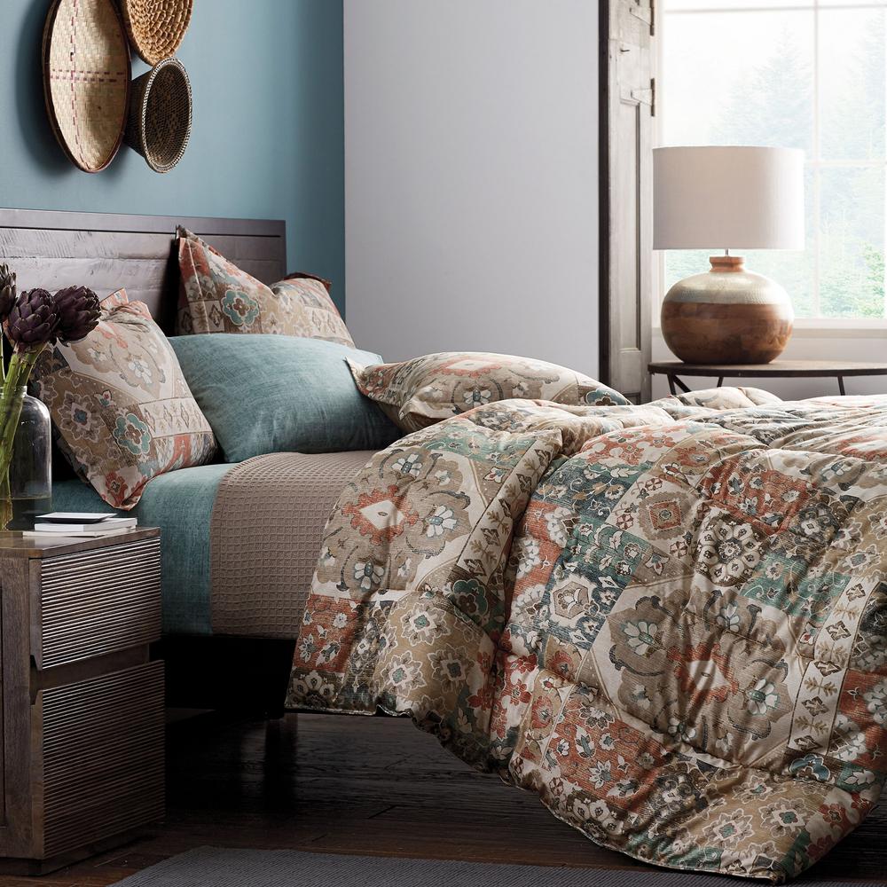 The Company Store Ankara Wrinkle Free Multicolored Floral Sateen