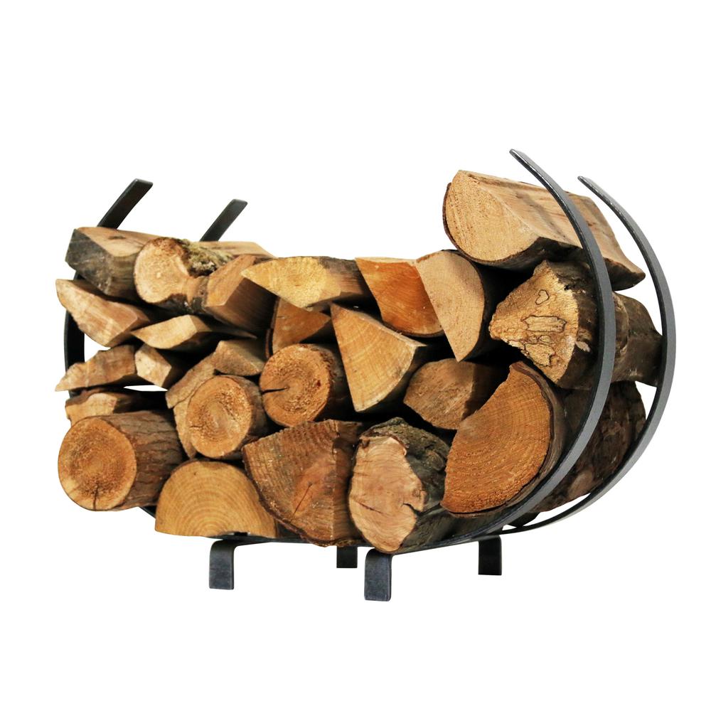 Hammered Steel Enclume LR10RO HS Fireplace Log Rack