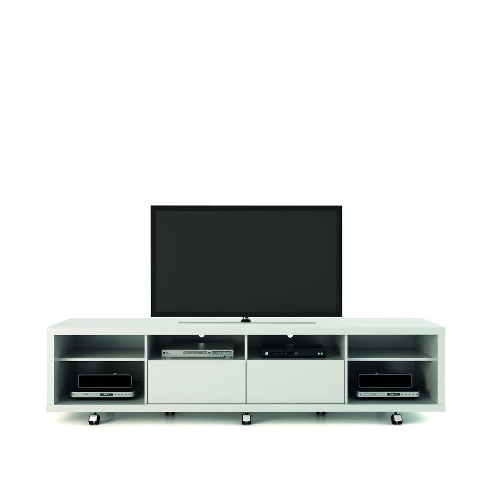 Manhattan Comfort Cabrini 2 2 White Gloss Tv Stand 15384 The