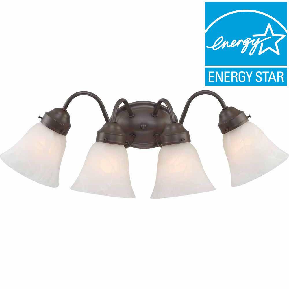 IMAX Lenor 4Light Antique Bronze Incandescent Wall Bath Vanity Light