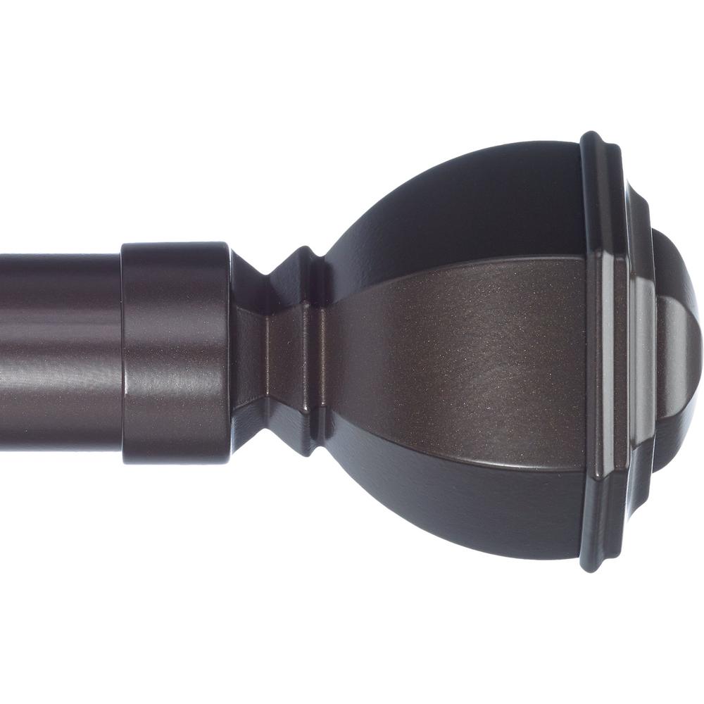 Art Decor 8 ft. NonTelescoping Drapery Single Rod 1 1/8 in. with Rings