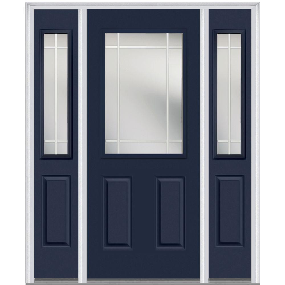 Blue Front Doors Exterior The Home Depot 64