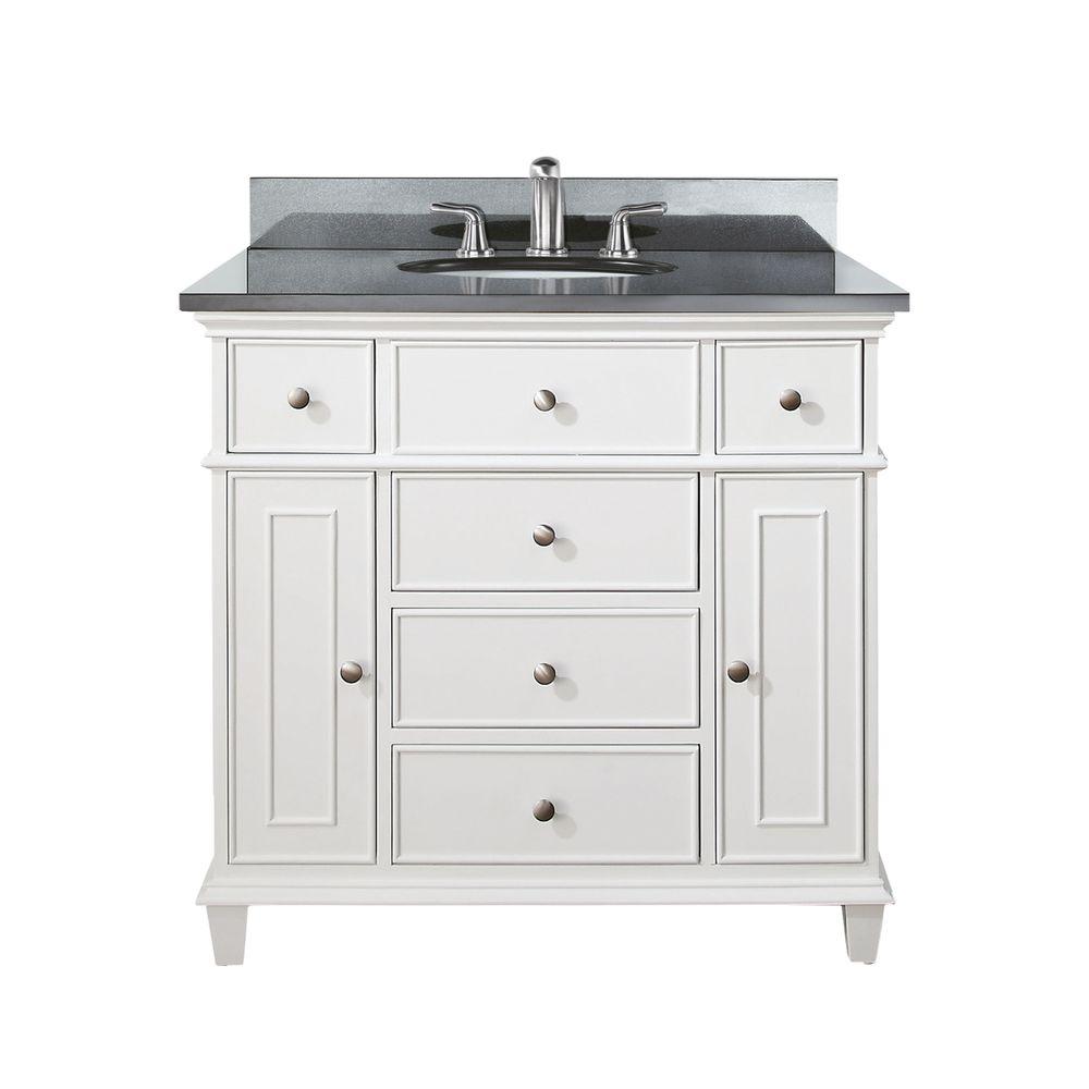 Avanity Windsor 37 in. W x 22 in. D x 35 in. H Vanity in White with