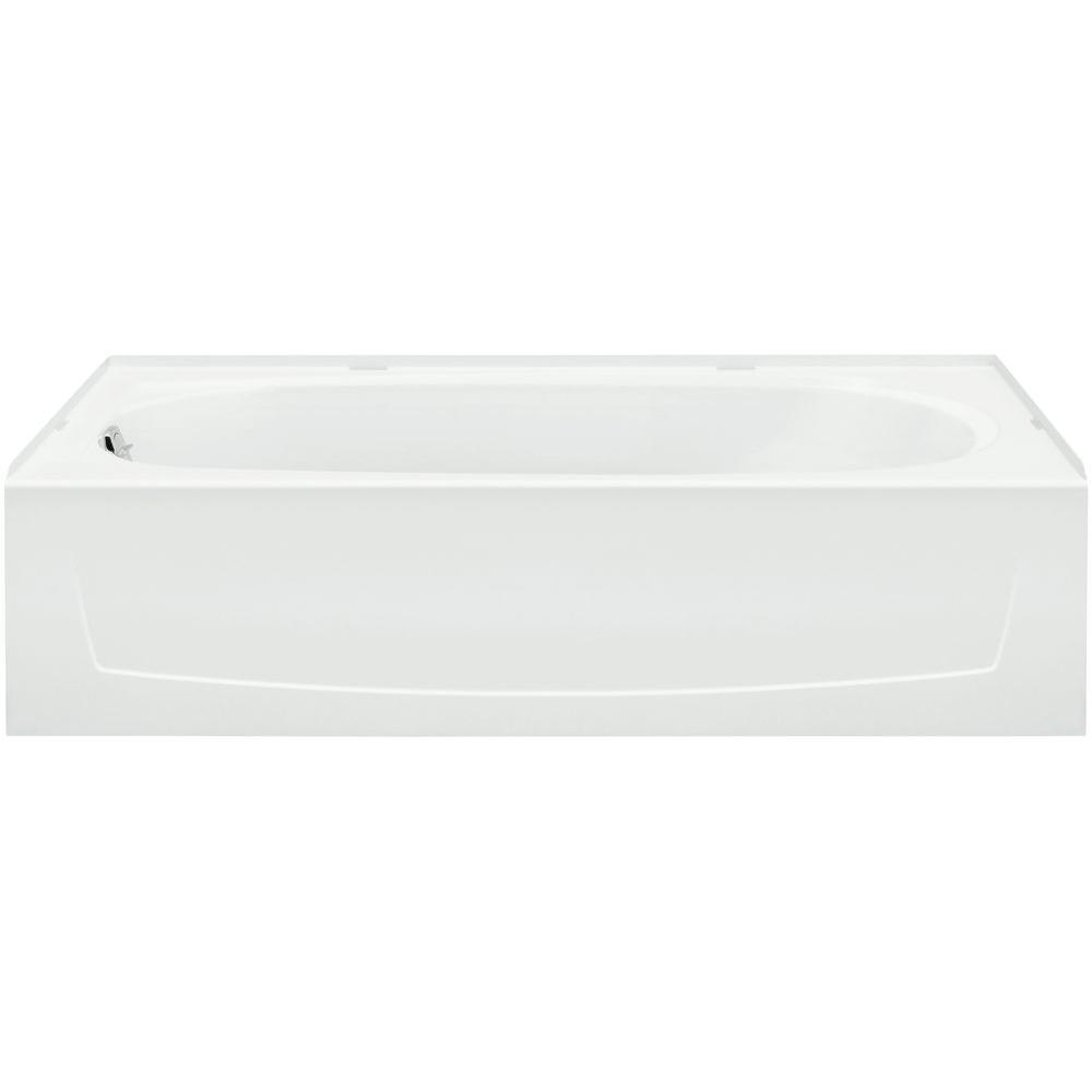 STERLING Ensemble 5 ft. Left Drain Bathtub in White71171110LNR0 The Home Depot