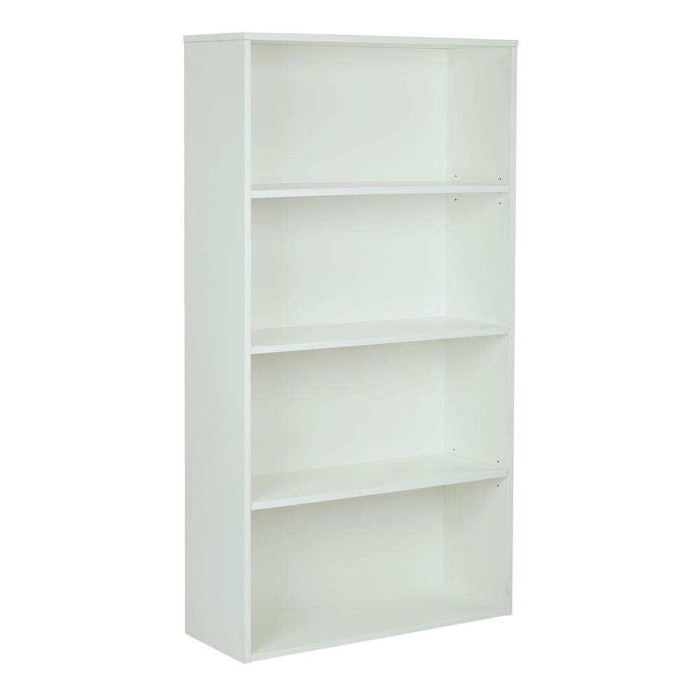 Bookcase 4 White Bookcases Home Office Furniture The Prado White Adjule Open Bookcase